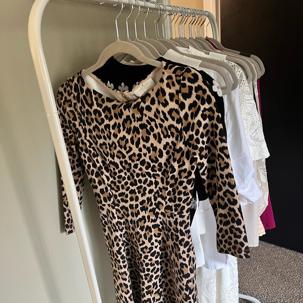 Kate spade Ponti dress in cheetah print size 0